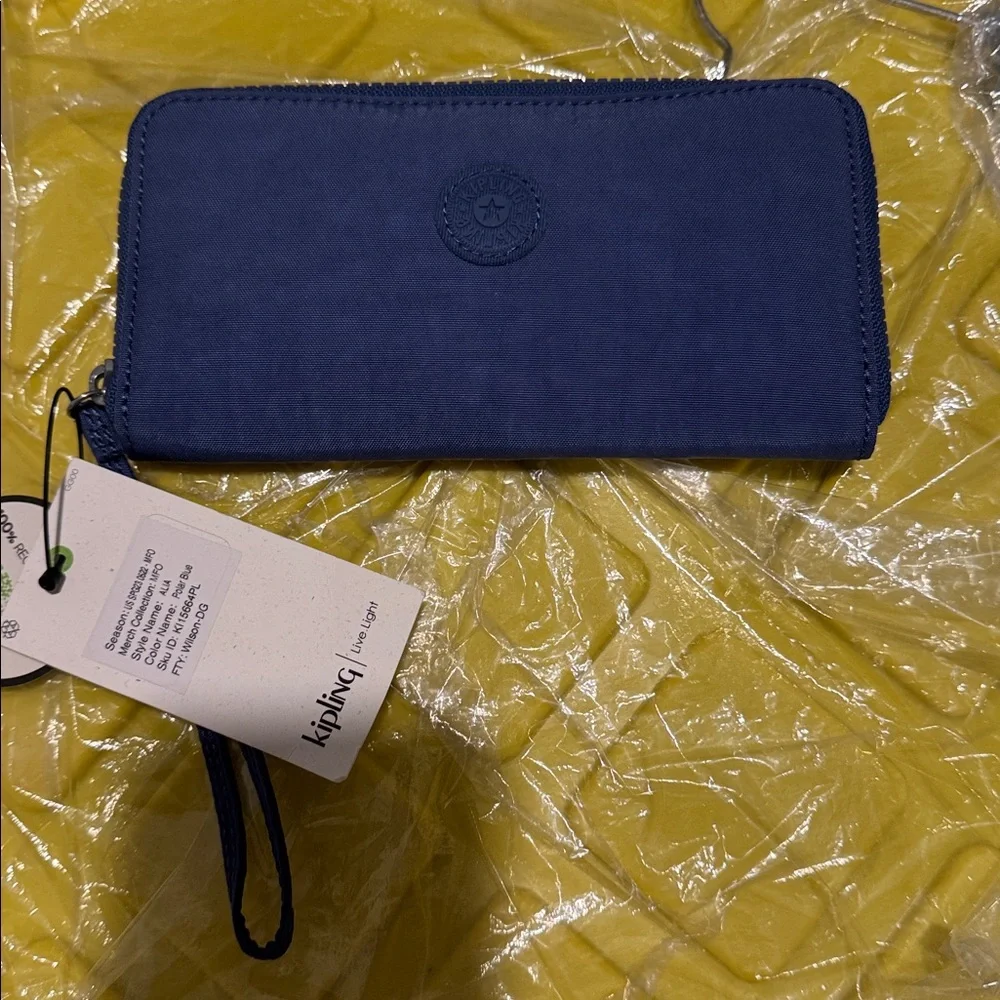 Kipling Alia Navy Blue Wallet with Wrist Strap